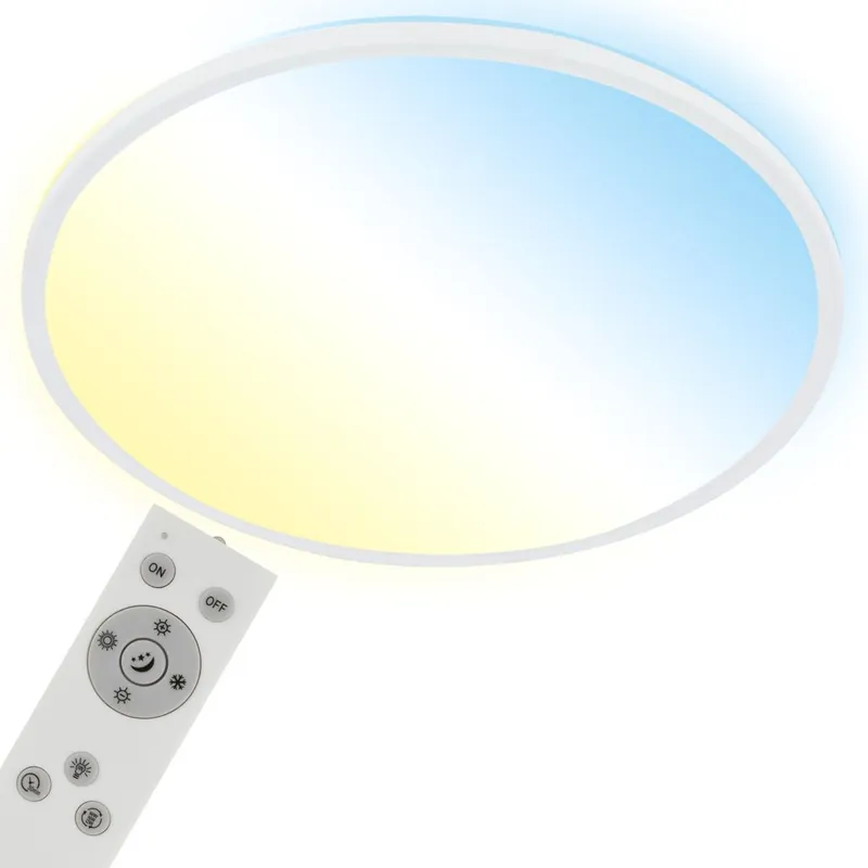 Neue Kollektion Ultraflaches CCT LED Panel, Ø48 cm, LED, 31 W, 3500 lm, weiß