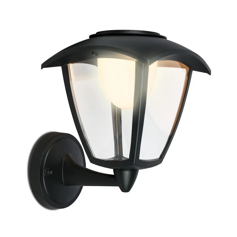 Begrenztes Angebot LED Wandlampe Akku, Aussen, Retro, Touch, Akku tauschbar, inkl. USB-C Kabel, Dimmbar, IP44, Schwarz