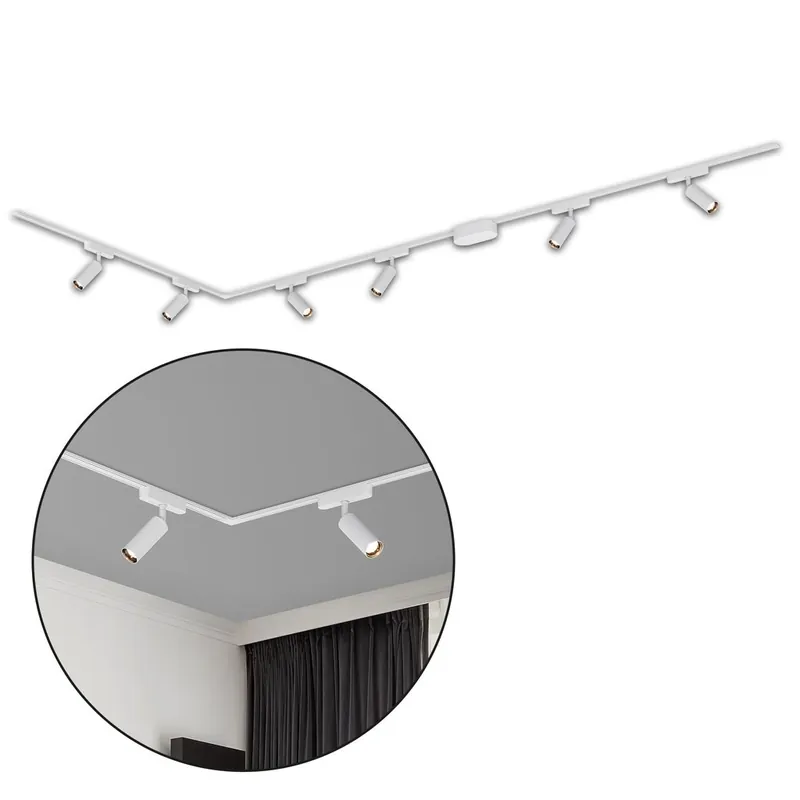 Briloner Luxtrail Schienensystem, Komplettset, 6x LED Spots, L-Form, Weiß Neuheit