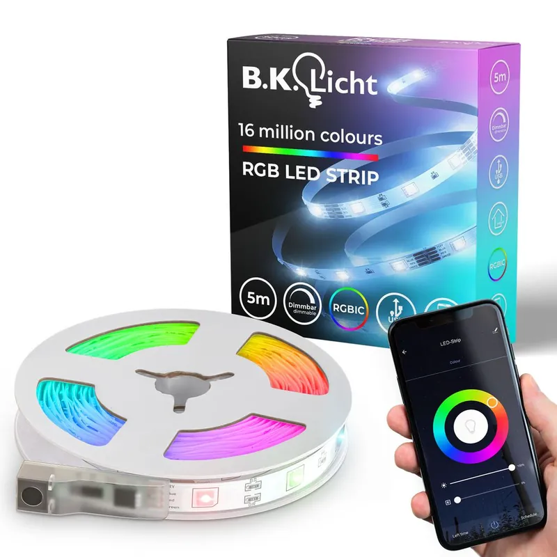 Sofort Bestellen LED Streifen 5 m - smart, dimmbar, USB, Farbwechsel, Magic RGB