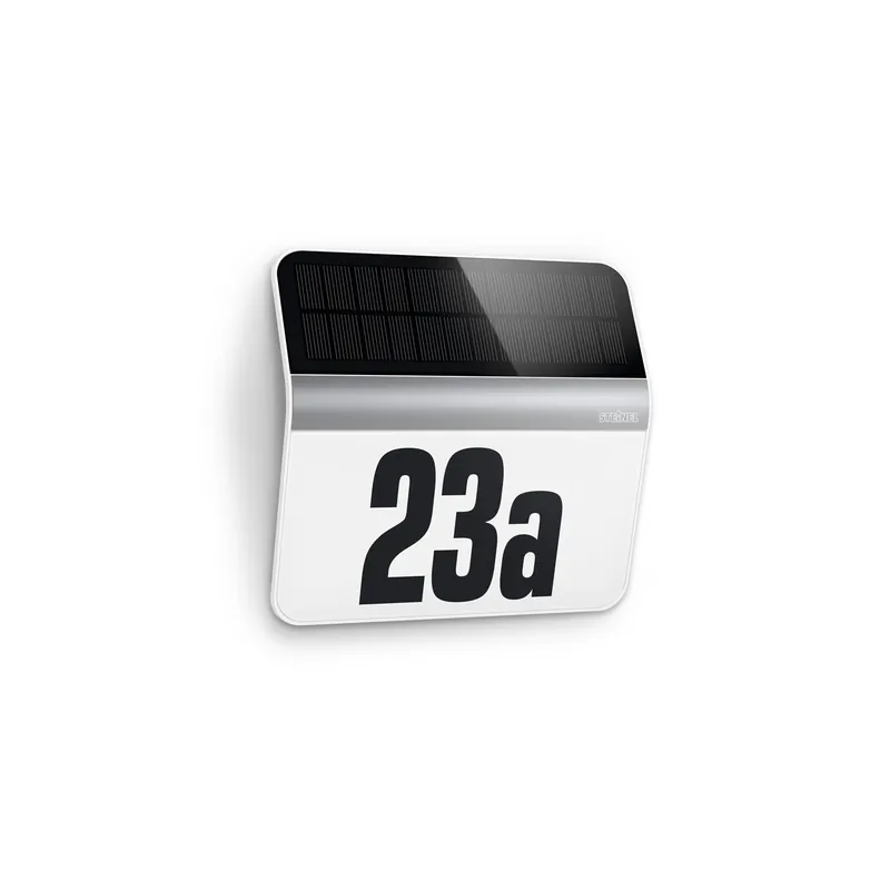 Finale Aktion Steinel LED Wandleuchte XSolar LH-N Hausnummer Light RVS | Solar - Lichtsensor