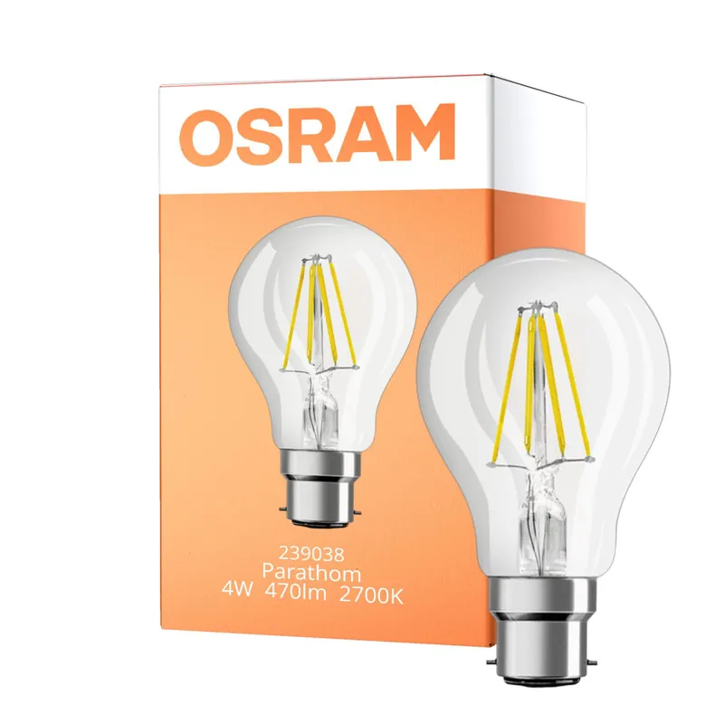 Osram Parathom Retrofit Classic LED B22d Birne Klar 4W 470lm - 827 Extra Warmweiß | Dimmbar - Ersatz für 40W Kracherpreis
