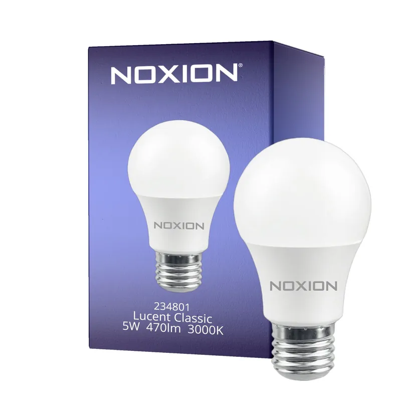 Finale Aktion Noxion Lucent Classic LED E27 Birne Matt 5W 470lm - 830 Warmweiß | Ersatz für 40W