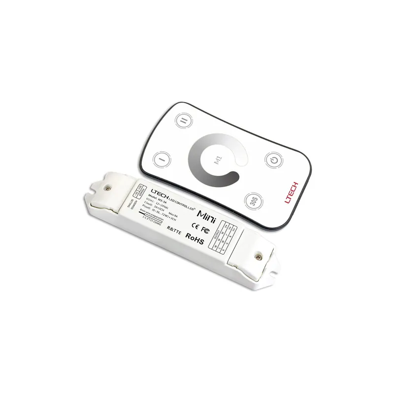 Schnäppchen LTECH M1+M3-3A Regler und RF-Fernbedienung für Noxion LED-Streifen | Inkl. DC Kabel