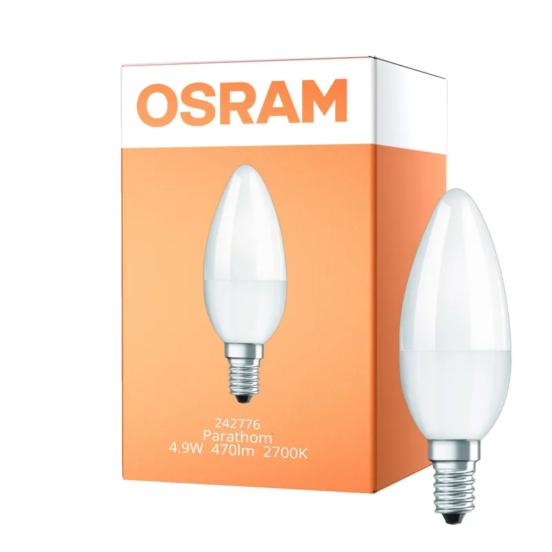 Rabatt Osram Classic LED E14 Kerze Matt 4.9W 470lm - 827 Extra Warmweiß | Dimmbar - Ersatz für 40W