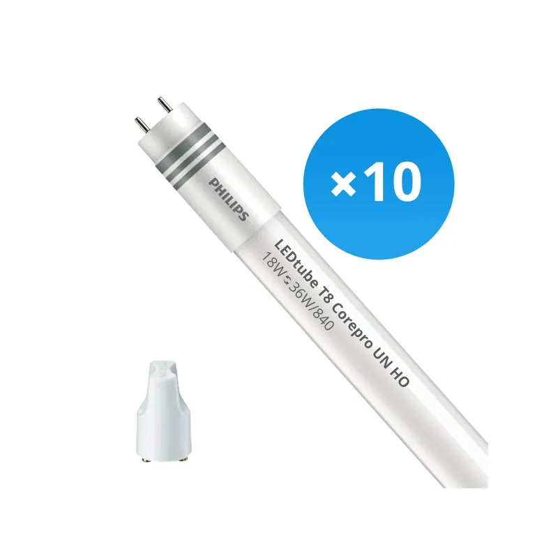 Nur Für Kurze Zeit Mehrfachpackung 10x Philips LED Röhre T8 CorePro (UN) High Output 18W 2000lm - 840 Kaltweiß | 120cm - Ersatz für 36W
