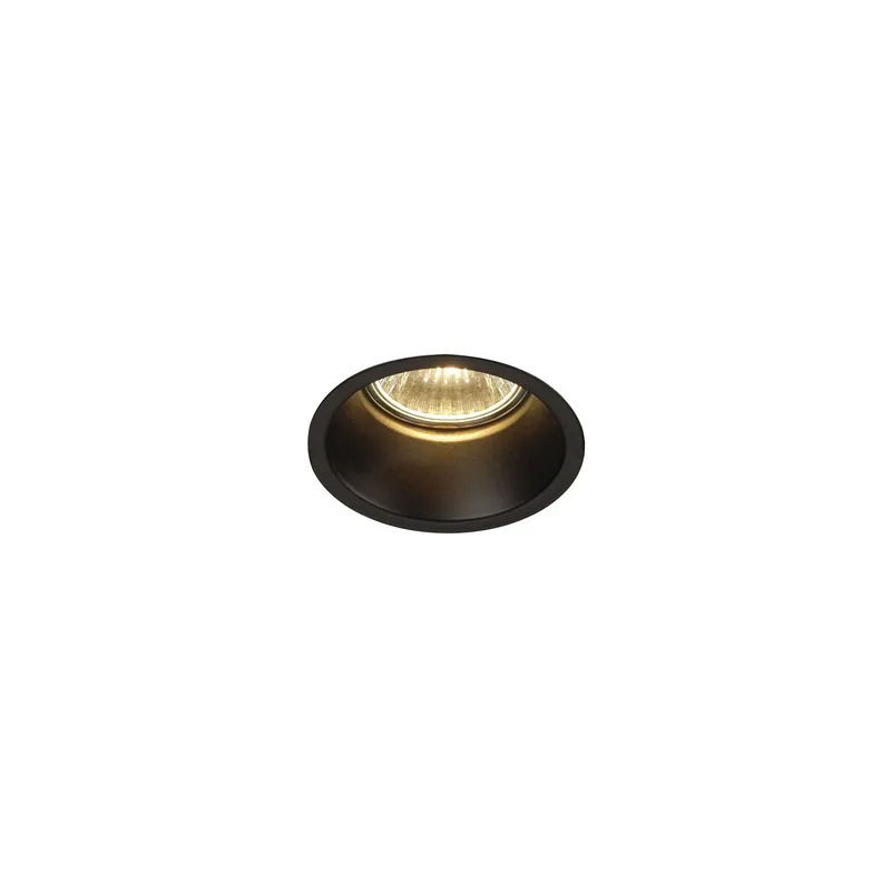 SLV Horn 1 Spot Rund Schwarz Rund | Ausschnitt 75mm - Geeignet für 1x GU10 Neue Ware
