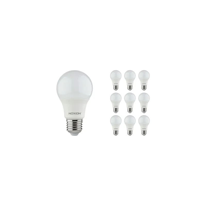 Neuheit Mehrfachpackung 10x Noxion Lucent Classic LED E27 Birne Matt 4.9W 480lm - 840 Kaltweiß | Ersatz für 40W