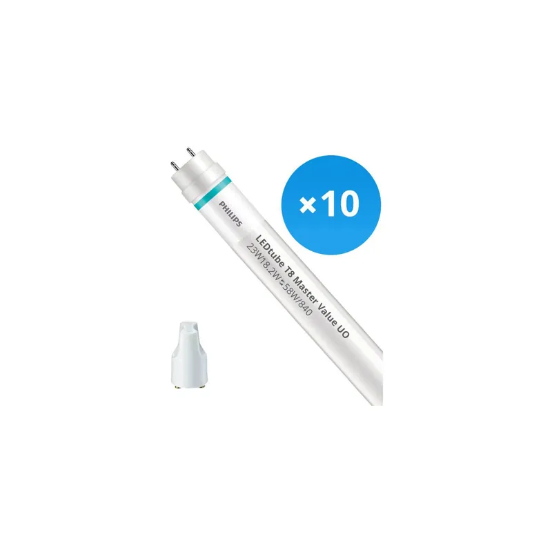 Mehrfachpackung 10x Philips LED Röhre T8 MASTER Value (EM/Mains) Ultra Output 23W 3700lm - 865 Tageslichtweiß | 150cm - Ersatz für 58W Super-Preis