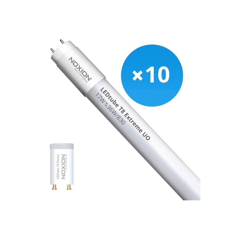 Bestseller Mehrfachpackung 10x Noxion Avant LED Röhre T8 Extreme (EM Mains) Ultra Output 17W 2550lm - 830 Warmweiß | 120cm - Ersatz Für 36W