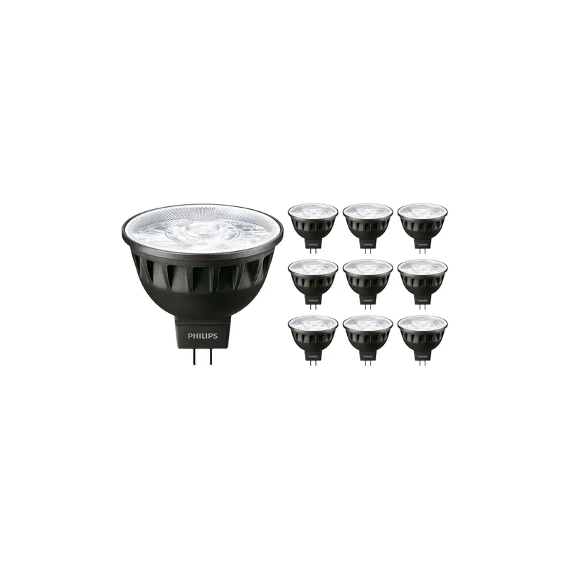 Nur Für Kurze Zeit Mehrfachpackung 10x Philips Master ExpertColor LED Spot GU5.3 MR16 7.5W 485lm 24D - 927 Extra Warmweiß | Höchste Farbwiedergabe - Dimmbar - Ersatz für 50W