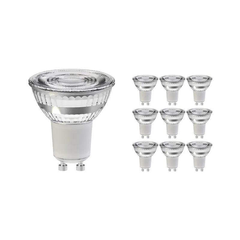 Begrenztes Angebot Mehrfachpackung 10x Noxion Lucent LED-Spot GU10 PAR16 4.8W 450lm 36D - 840 Kaltweiß | Ersatz für 65W
