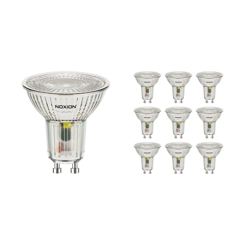 Mehrfachpackung 10x Noxion LED-Spot GU10 PAR16 4.8W 450lm 36D - 827 Extra Warmweiß | Ersatz Für 65W Top-Seller