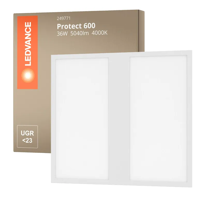 Heißes Angebot Ledvance LED Panel Protect 600 36W 5040lm - 840 Kaltweiß | 60x60cm - UGR <23