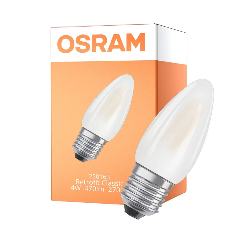 Jetzt Bestellen Osram Classic LED E27 Kerze Fadenlampe Matt 4W 470lm - 827 Extra Warmweiß | Ersatz Für 40W