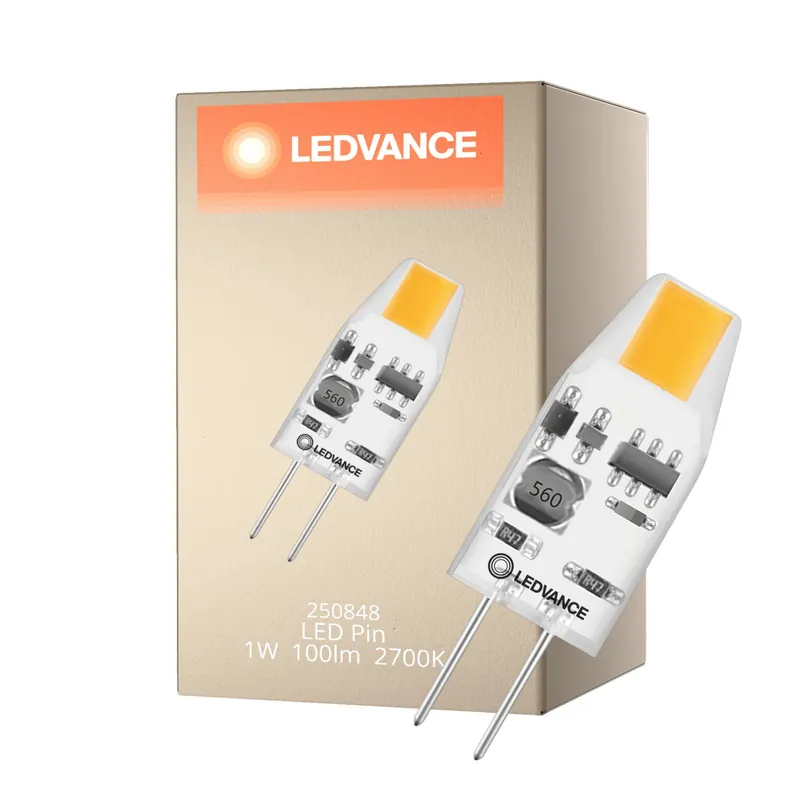 Direkt Vom Hersteller Ledvance LED Pin Micro 12V G4 Klar 1W 100lm - 827 Extra Warmweiß | Ersatz Für 10W