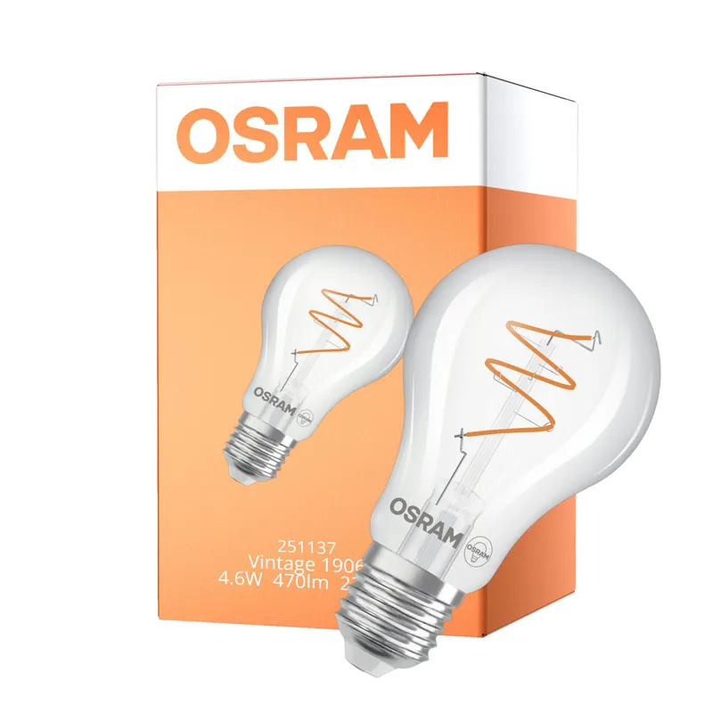 Osram Vintage 1906 LED Classic Slim E27 Birne Fadenlampe Klar 4.6W 470lm - 922 Extra Warmweiß | Höchste Farbwiedergabe - Dimmbar - Ersatz Für 40W Jetzt Bestellen