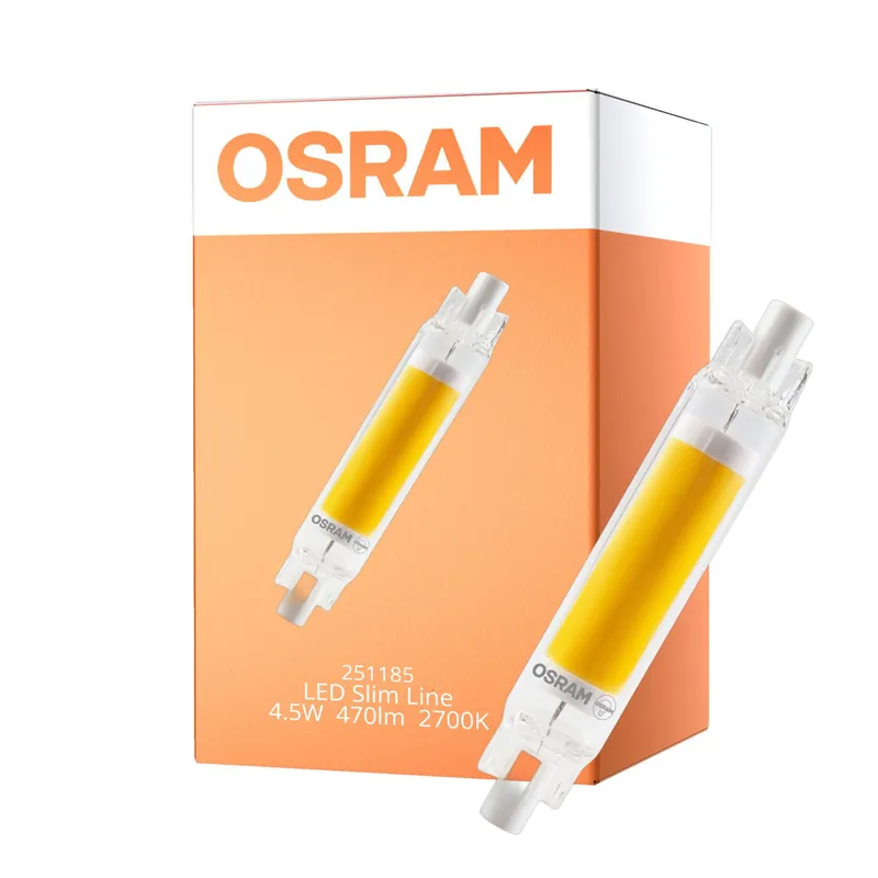 Nur Für Kurze Zeit Osram LED Slim Line R7S LED R7S 78mm Klar 4.5W 470lm - 827 Extra Warmweiß | Ersatz Für 40W