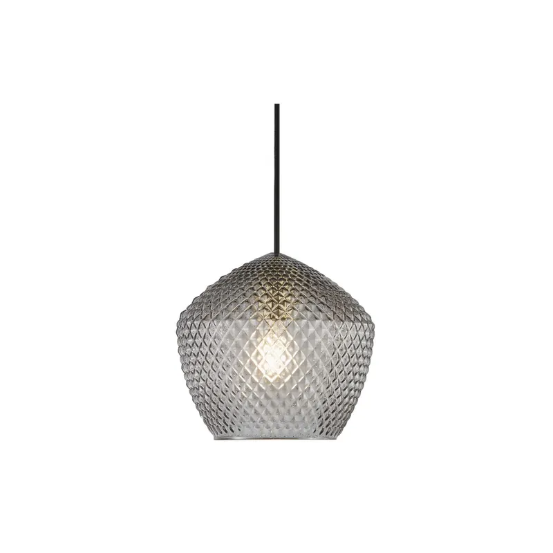 Billig Nordlux Orbiform Pendelleuchte Glas Grau | Geeignet für 1x E27