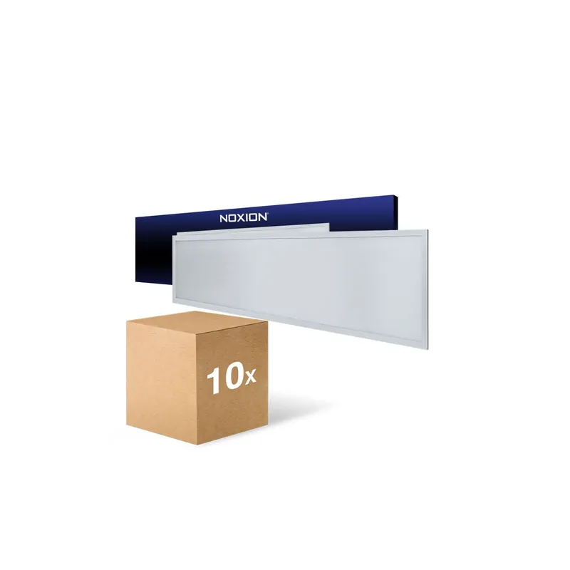 Mehrfachpackung 10x Noxion LED Panel Ecowhite V4.0 28W 3360lm - 830-840-865 CCT | 120x30cm Geprüft