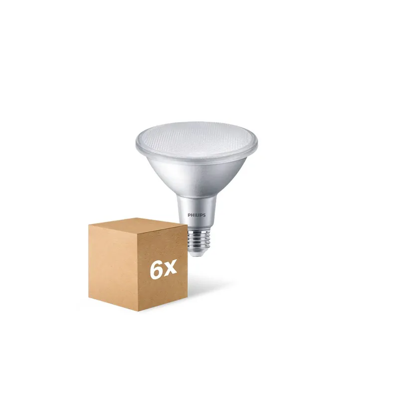 Mehrfachpackung 6x Philips CorePro LED Glühbirne Reflektor E27 PAR38 9W 750lm 25D - 927 Extra Warmweiß | Höchste Farbwiedergabe - Ersatz für 60W Ausverkauf