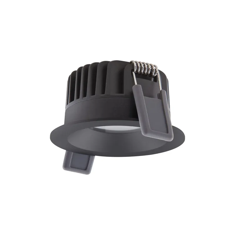 Nur Heute Ledvance LED-Spot Fix Aluminium Schwarz 8W 640lm 36D - 927 Extra Warmweiß | Ausschnitt 68mm - IP44 - Höchste Farbwiedergabe - Dimmbar