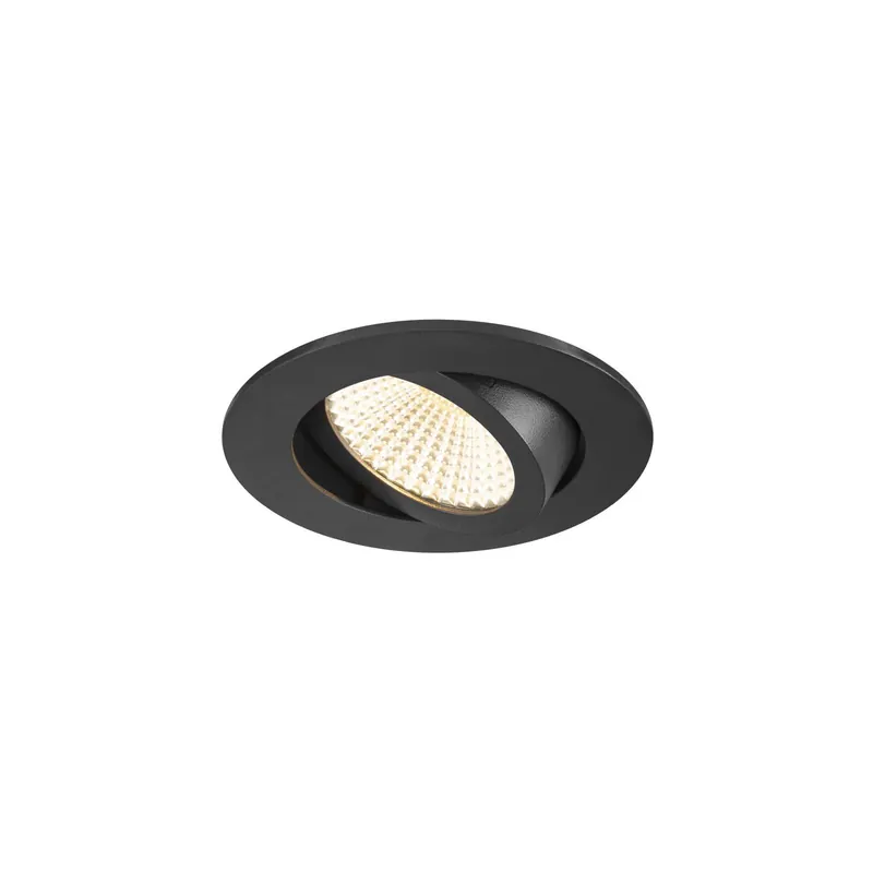 SLV New Tria 68 Spot Aluminium Schwarz Rund 11W 700lm 60D - 918-930 Dim To Warm | Ausschnitt 68mm - Höchste Farbwiedergabe Neuheit