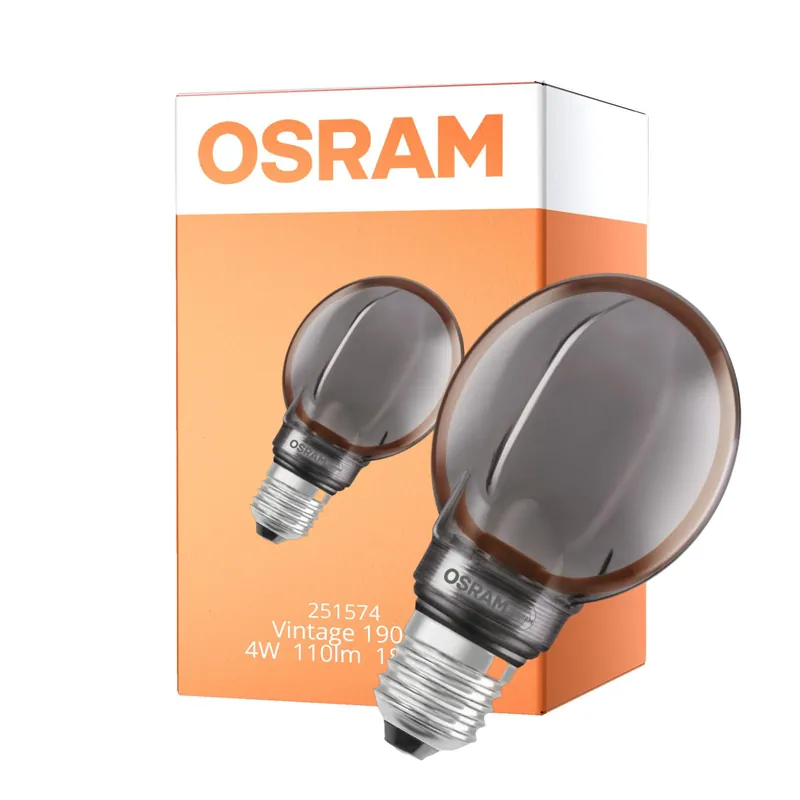 Osram Vintage 1906 LED E27 Globe Fadenlampe Smoke 80mm 4W 110lm - 818 Extra Warmweiß | Dimmbar - Ersatz Für 12W Sale