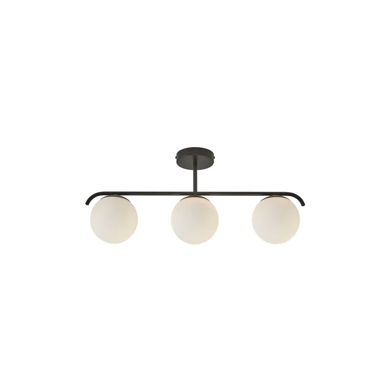 Nordlux Grant Pendelleuchte Glas Schwarz | Geeignet für 3x E14 Top-Angebot