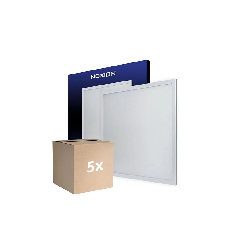 Mehrfachpackung 5x Noxion LED Panel Ecowhite V4.0 28W 3400lm - 840 Kaltweiß | 62x62cm - UGR <19 - Philips driver Preiswert