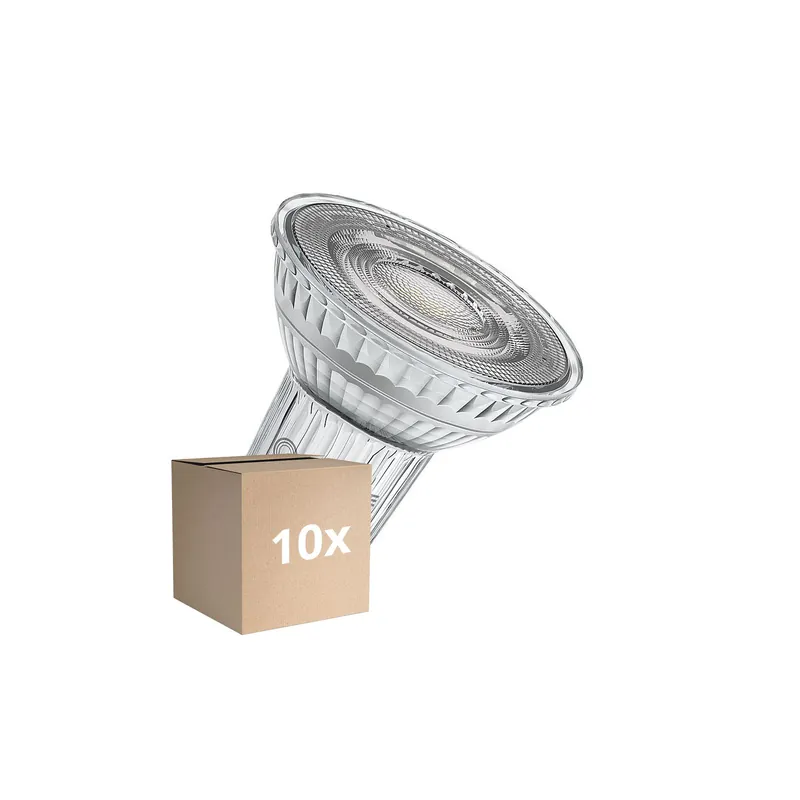 Mehrfachpackung 10x Ledvance LED PAR16 GU10 Reflektor 7W 575lm 60D - 940 Kaltweiß | Höchste Farbwiedergabe - Dimmbar - Ersatz Für 80W Billig
