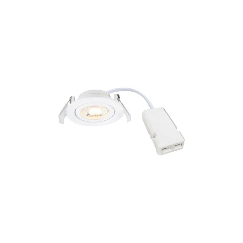 Nordlux Downlight Monolo Weiß 4.8W 450lm 36D - 830 Warmweiß | 82mm - IP20 - 3-Stufen Dimmbar Bestseller