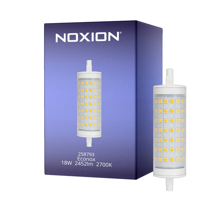 Noxion LED R7s 118mm Klar 18W 2452lm - 827 Extra Warmweiß | Dimmbar - Ersatz Für 150W Direkt Vom Hersteller