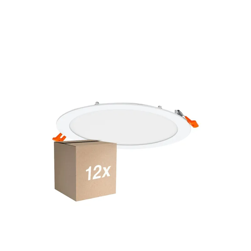 Mehrfachpackung 12x Osram LED-Downlight Recess Slim Weiß 22W 2000lm 110D - 830 Warmweiß | Ausschnitt 200mm - IP20 Online Kaufen