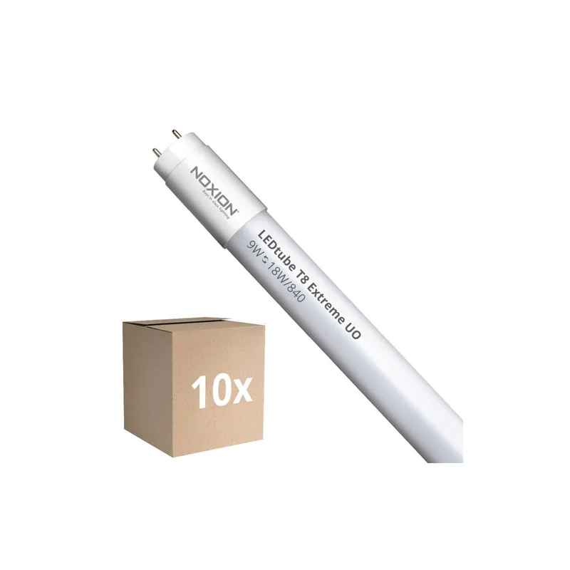 Mehrfachpackung 10x Noxion LED Röhre T8 Avant Extreme (EM/Mains) Ultra Output 8.4W 1350lm - 840 Kaltweiß | 60cm - Ersatz Für 18W Preiswert
