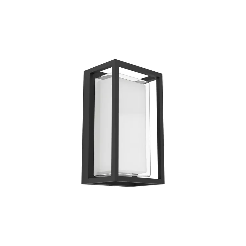 Eglo Wandleuchte Genovese Aluminium Schwarz 10W 1050lm - 865 Tageslichtweiß | IP65 Finale Aktion