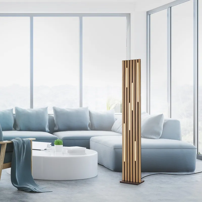 Kracherpreis Paul Neuhaus 822-79 Q-AKUSTIK LED Stehleuchte Holz-natur