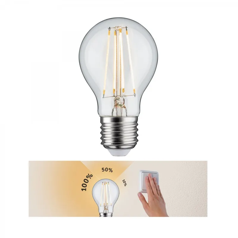 Wochenendangebot Paulmann No. 28571 LED AGL 8W E27 Klar 3-Stufen dimmbar