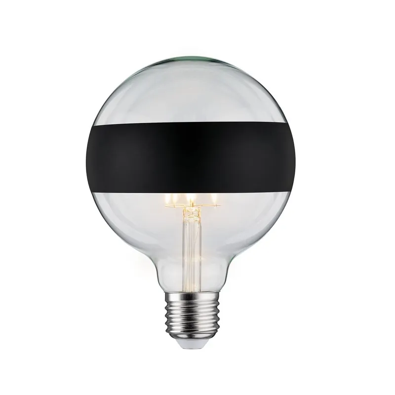 Billig Paulmann No. 28682 LED Globe 125 Ringspiegel Schwarz matt 6,5W E27 Warmweiß