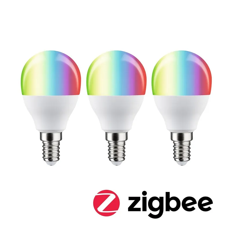 Meistverkauft Paulmann 29154 Standard 230V Smart Home Zigbee LED Tropfen 3er-Pack E14 470lm RGBW