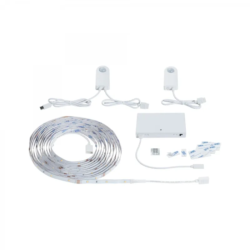 Paulmann 71120 MaxLED Stair LED Strip Sensor Akku-Set 5m Bewegungsmelder Weiß Schneller Versand
