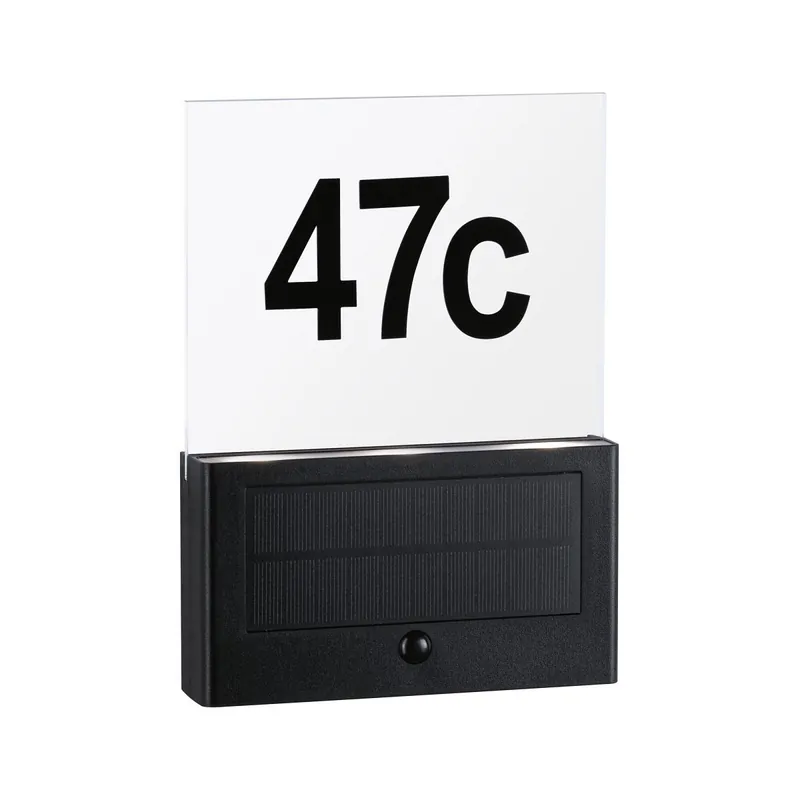 Paulmann 94577 LED Hausnummernleuchte Neda Solar IP44 3000K Neue Ware
