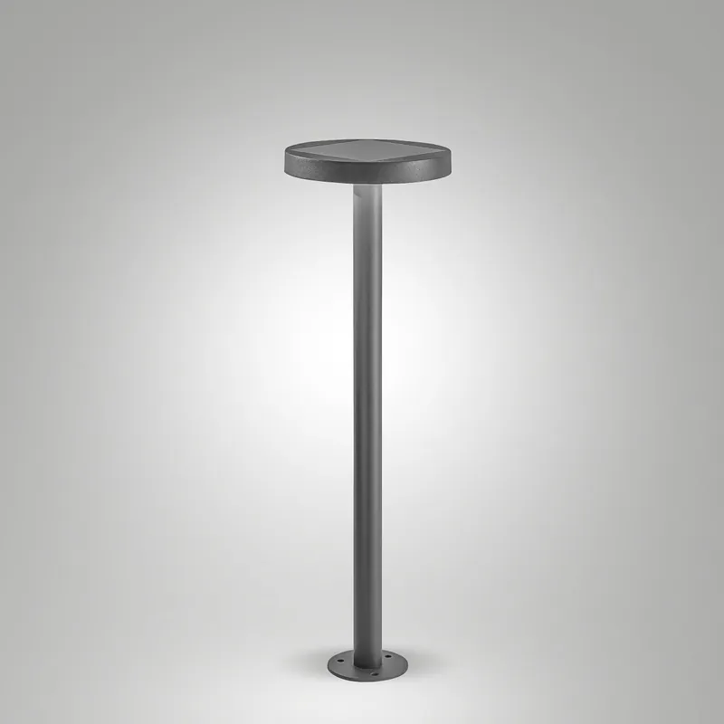 Rabatt Fabas Luce 6539-10-299 Solar LED Pollerleuchte Palmer Bewegungsmelder 65cm dunkelgrau IP54