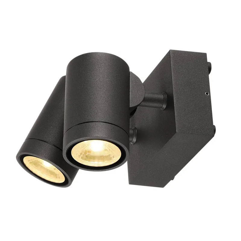 Markenprodukt SLV No. 233255 HELIA Wandleuchte anthrazit 2x8W LED 3000K IP55