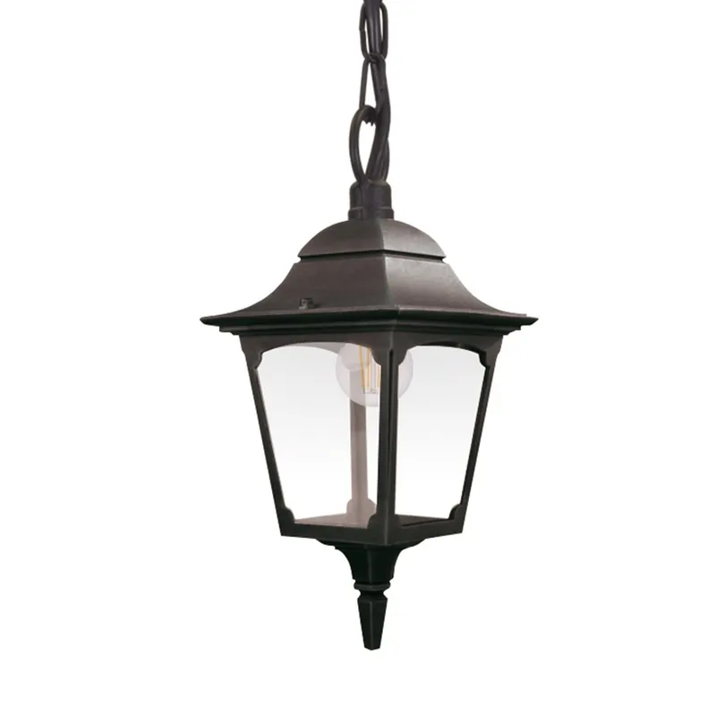 Beliebt Elstead Chapel Außenpendelleuchte Laterne schwarz E27 42cm