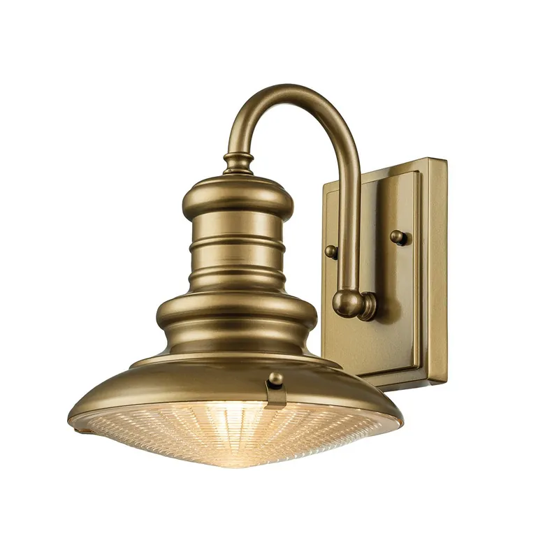 Elstead Redding Station 1 Light Außenwandleuchte messing E27 25cm Preisknaller