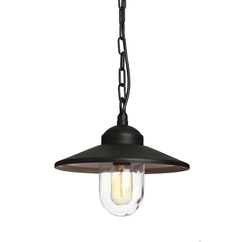 Angebot Elstead Lighting Klampenborg Pendelleuchte 1-Light Schwarz IP44 E27