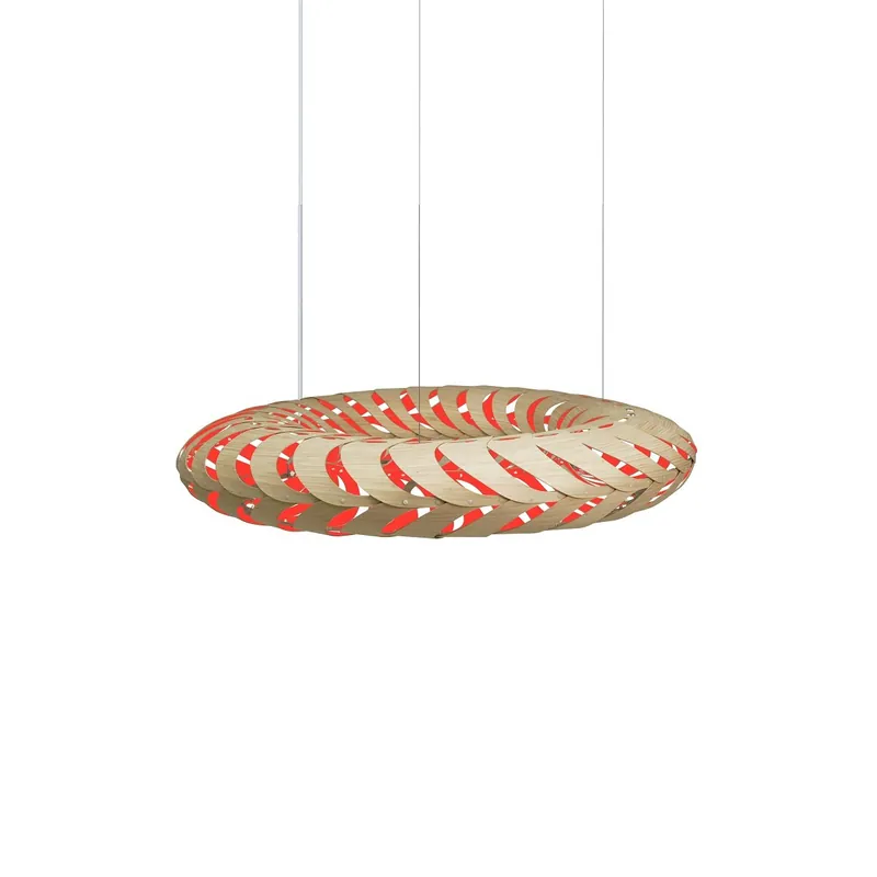 David Trubridge Maru Pendelleuchte Ø 110cm rot Markenware