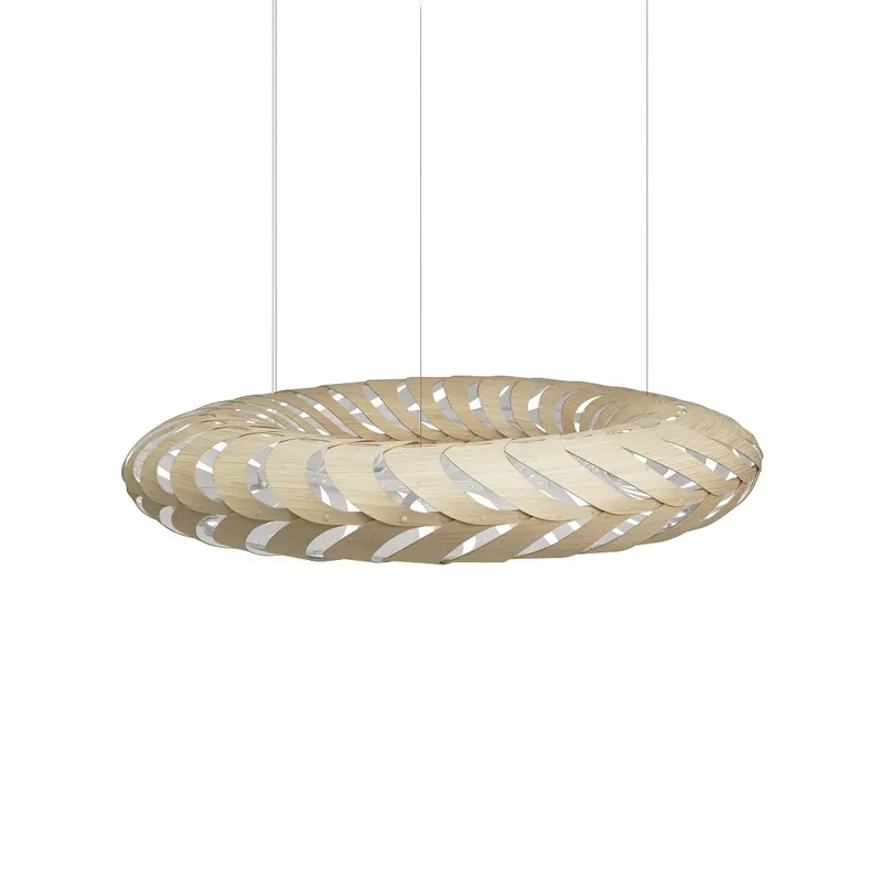 David Trubridge Maru Pendelleuchte Ø 140cm weiß 1 Seite Sonderangebot
