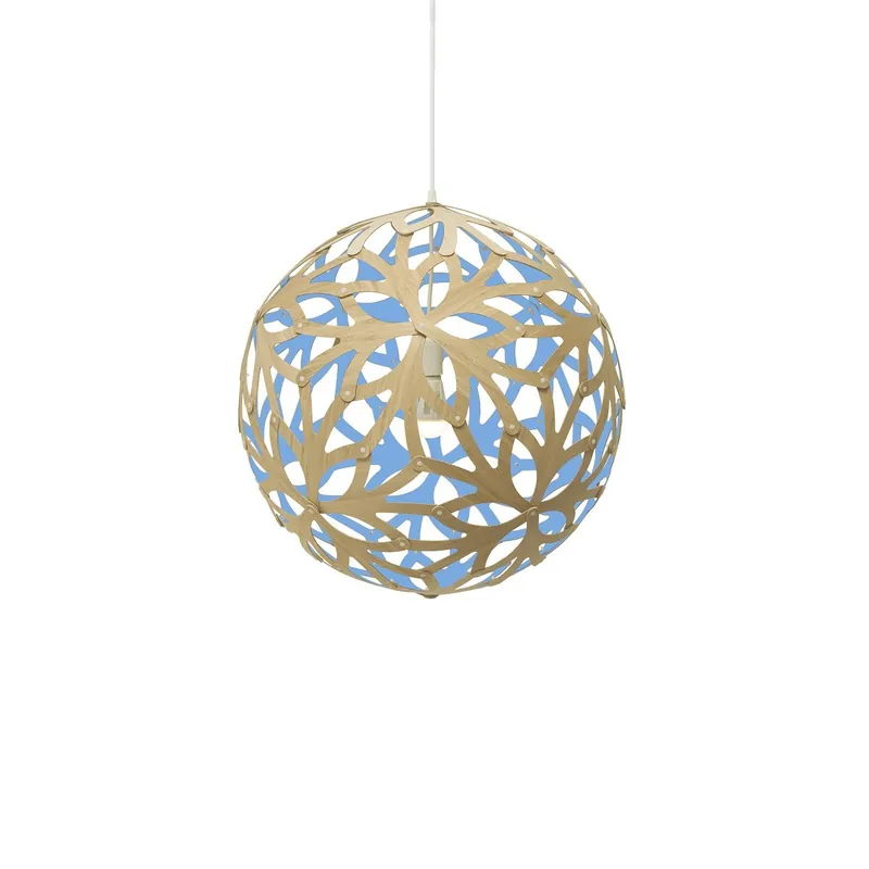 Markenware David Trubridge Floral Pendelleuchte Ø 60cm blau
